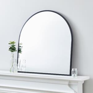 Apartment Arch Wall Mirror, Black 65cm Silver