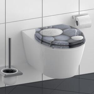 SCHÜTTE Toilet Seat with Soft-Close GREY STONE
