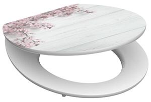 SCHÜTTE High Gloss Seat with Soft-Close FLOWERS WOOD MDF