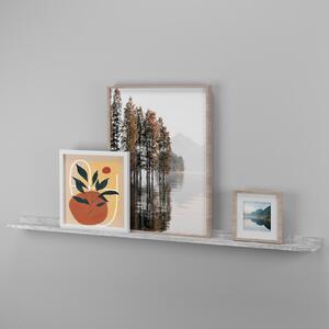 Flexi Storage Decorative Shelving Photo Shelf Grey Oak 1200x35x100mm