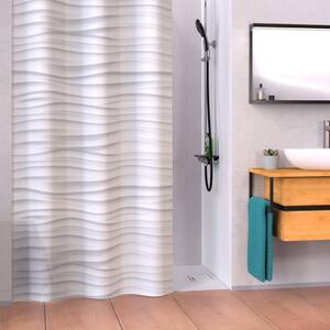 EISL Shower Curtain with White Wave 200x180x0.2 cm