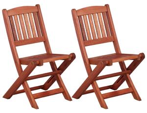 Children's Dining Chairs 2 pcs Solid Eucalyptus Wood