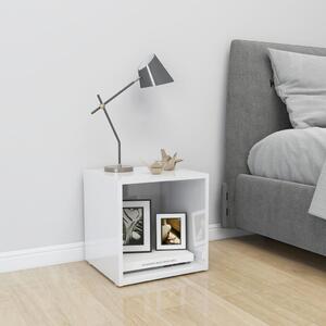TV Cabinet High Gloss White 37x35x37 cm Engineered Wood