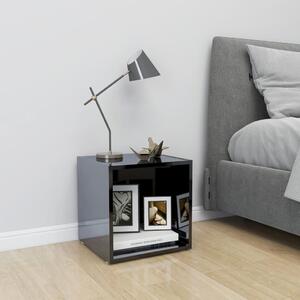TV Cabinet High Gloss Black 37x35x37 cm Engineered Wood