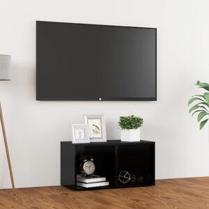 TV Cabinet High Gloss Black 72x35x36.5 cm Engineered Wood