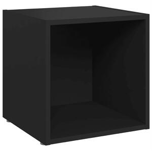 TV Cabinet Black 37x35x37 cm Engineered Wood