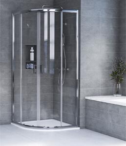 Aqualux KIT Edge8 Glass Quad Shower Enclosure - 800 x 2000 x 8mm