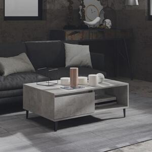 Coffee Table Concrete Grey 90x60x35 cm Chipboard