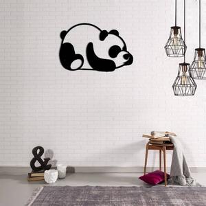 Homemania Wall Decoration Panda 50x35 cm Steel Black