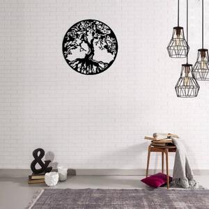 Homemania Wall Decoration Tree 60x60 cm Steel Black