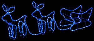 Reindeer and Sleigh Christmas Decoration Outdoor 576 LEDs