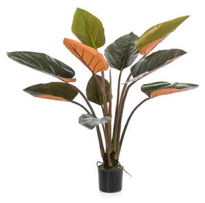 Emerald Artificial Philodendron 120 cm Green and Burgundy