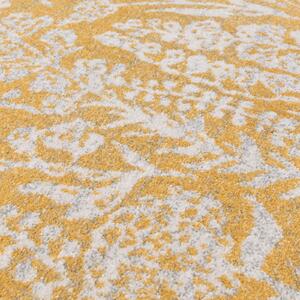 Country Floral Rug - Ochre - 120x170cm