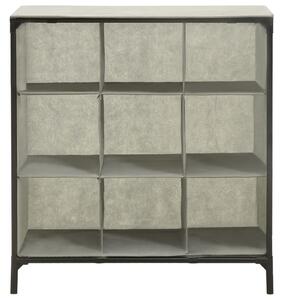Shoe Rack 57x36x61 cm Non-Woven Fabric and Steel Grey