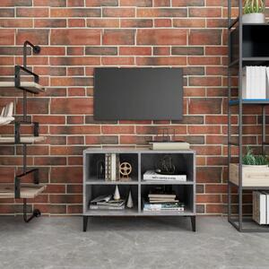 TV Cabinet with Metal Legs Concrete Grey 69.5x30x50 cm