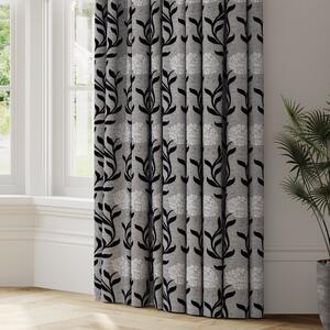 Cordelia Made to Measure Curtains Silver/Black
