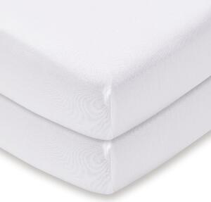 Pack of 2 100% Cotton Jersey Fitted Sheets