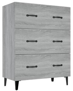Sideboard Grey Sonoma 69.5x34x90 cm Engineered Wood
