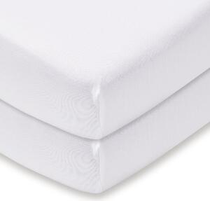 Pack of 2 100% Cotton Jersey Fitted Sheets