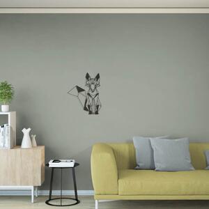 Homemania Wall Decoration Fox 33x40 cm Steel Black