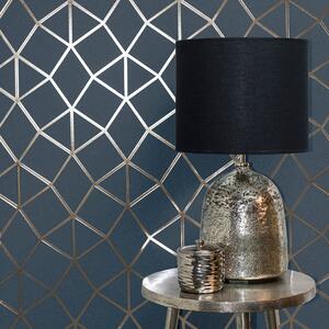 Platinum Geo Trellis Vinyl Wallpaper