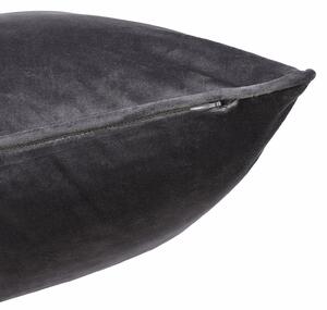 Velvet Cushion - Dark Grey - 43x43cm