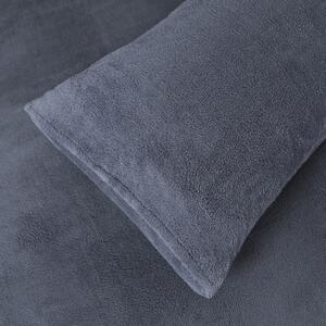 Snuggle Fleece Bedding Set - Charcoal - Single