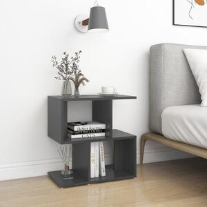Bedside Cabinet Grey 50x30x51.5 cm Engineered Wood