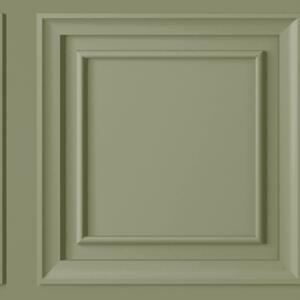 Wood Panel Wallpaper Sage Green