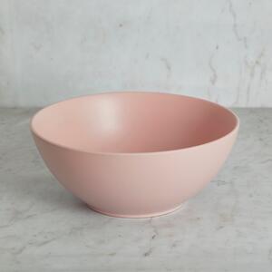 Stoneware Pink Serving Bowl Pink