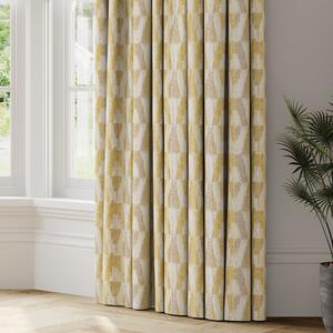 Ida Made to Measure Curtains Yellow/White
