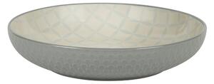 Casual Pad Print 24cm Bowl White and Grey
