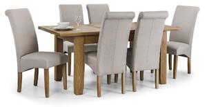 Astoria Dining Table and 6 Rio Chairs Brown
