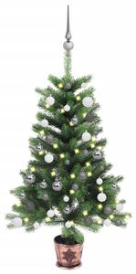 Artificial Christmas Tree with LEDs&Ball Set 65 cm Green
