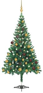 Artificial Christmas Tree with LEDs&Ball Set 180cm 564 Branches