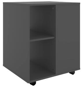 Rolling Cabinet Grey 60x53x72 cm Engineered Wood