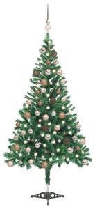 Artificial Pre-lit Christmas Tree with Ball Set 120cm 230 Branches