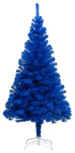 Artificial Pre-lit Christmas Tree with Ball Set Blue 210 cm PVC