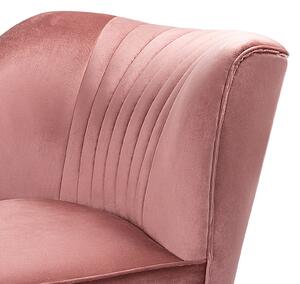 Lara Luxury Velvet Chaise Longue - Rose