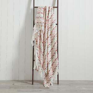 Furn. Dhadit 130cm x 150cm Throw Blush, Grey and White