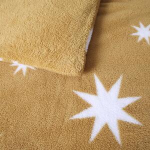 Snuggle Fleece Bedding Set - Ochre Star - Single
