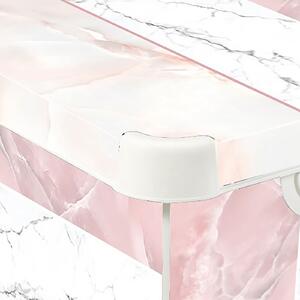 Curver Stockholm Mixed Marble Deco Storage Box - Pink & White 22L