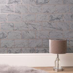 Brick Marble Charcoal Wallpaper Charcoal