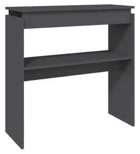 Console Table Grey 80x30x80 cm Engineered Wood