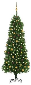 Artificial Christmas Tree with LEDs&Ball Set 240 cm Green