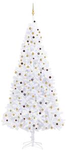 Artificial Pre-lit Christmas Tree with Ball Set LEDs 300 cm White