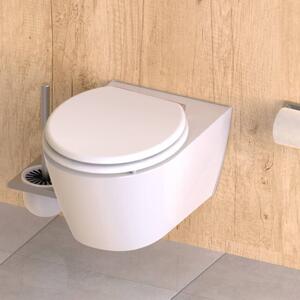 SCHÜTTE Toilet Seat with Soft Close SPIRIT WHITE White Matte