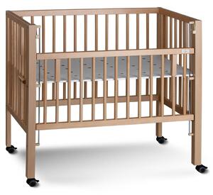 TiSsi Bedside Crib MAXI Boxspring 95x55x96 cm Natural