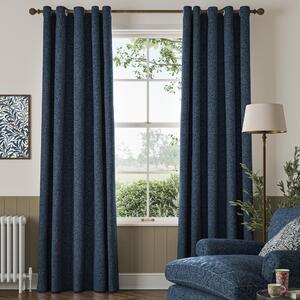 William Morris Acorn Velvet Made To Measure Curtains Midnight