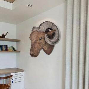 Ram Head Wall Mounted Decoration Natural Looking